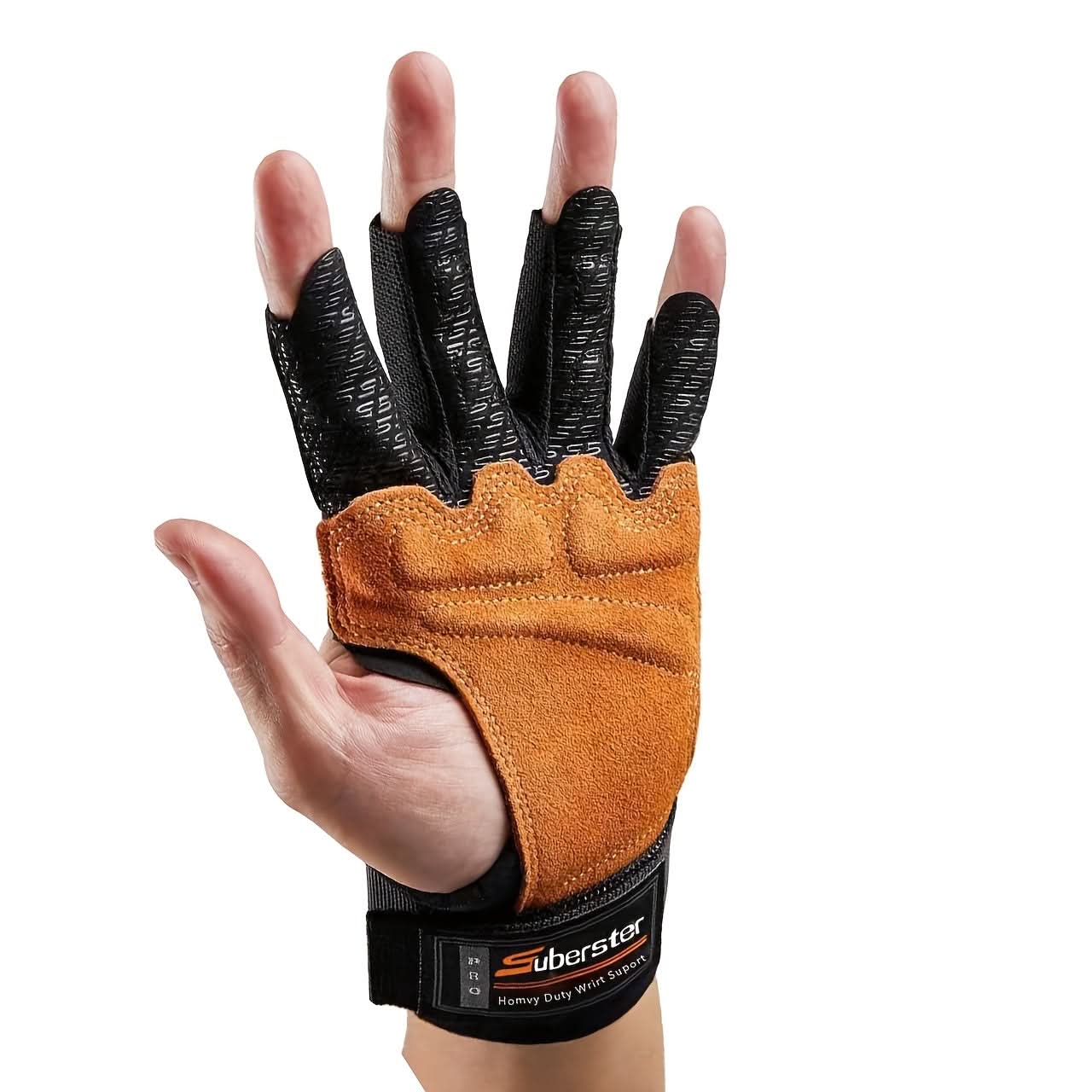 Anti-Slip Weightlifting Gloves with Wrist Support for a Secure Grip