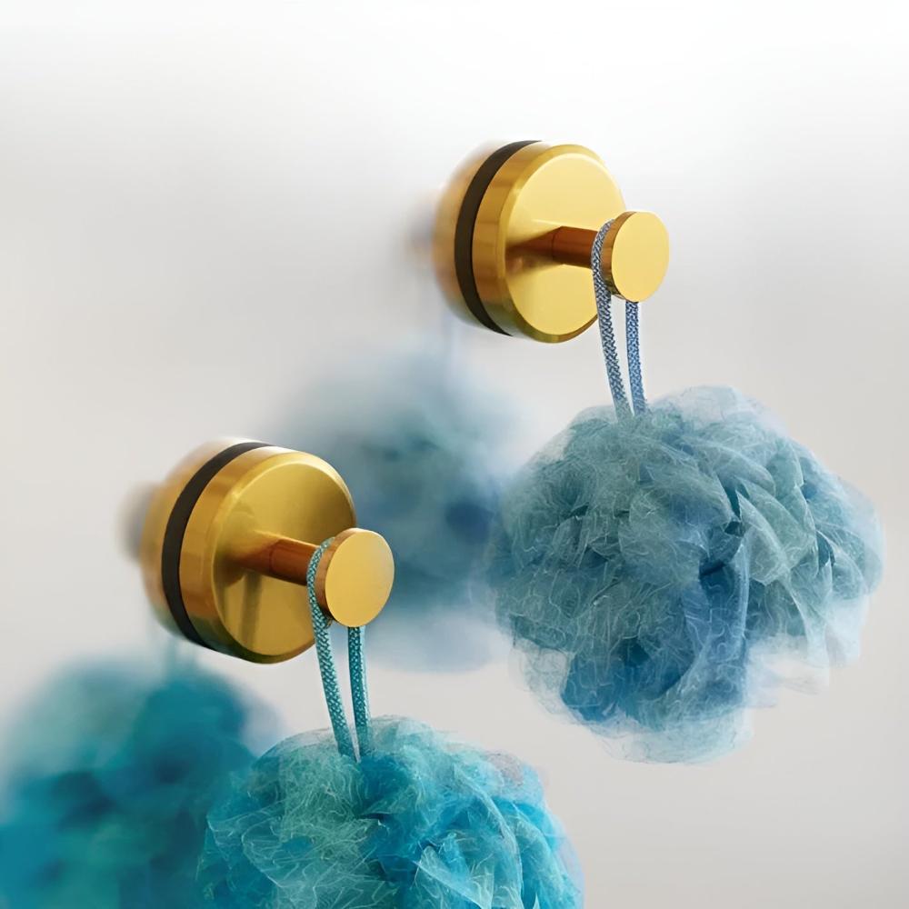 Vacuum Seal Stainless Steel Shower Hooks for Easy Storage