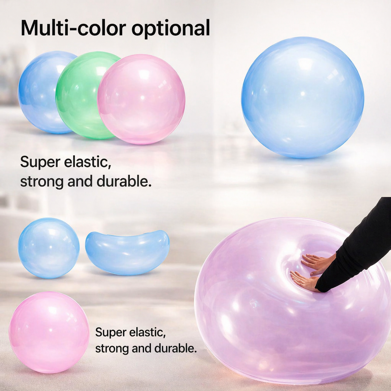 Inflatable Rubber Ball for Kids | Tear-Resistant Play Ball