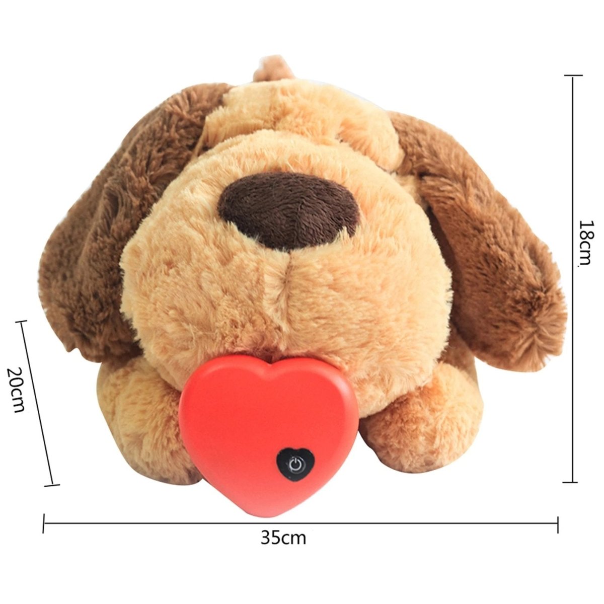 Comforting Cuddle Companion with Heartbeat for Puppies