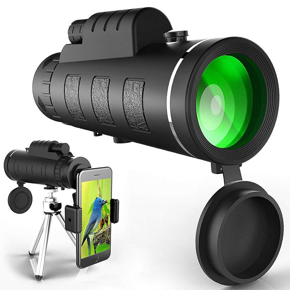 Compact High-Definition Monocular with Smartphone Mount & Tripod
