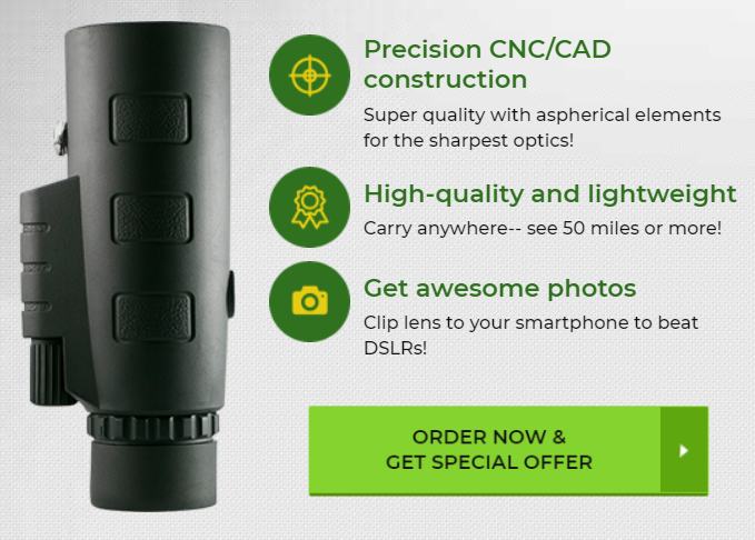 Compact High-Definition Monocular with Smartphone Mount & Tripod