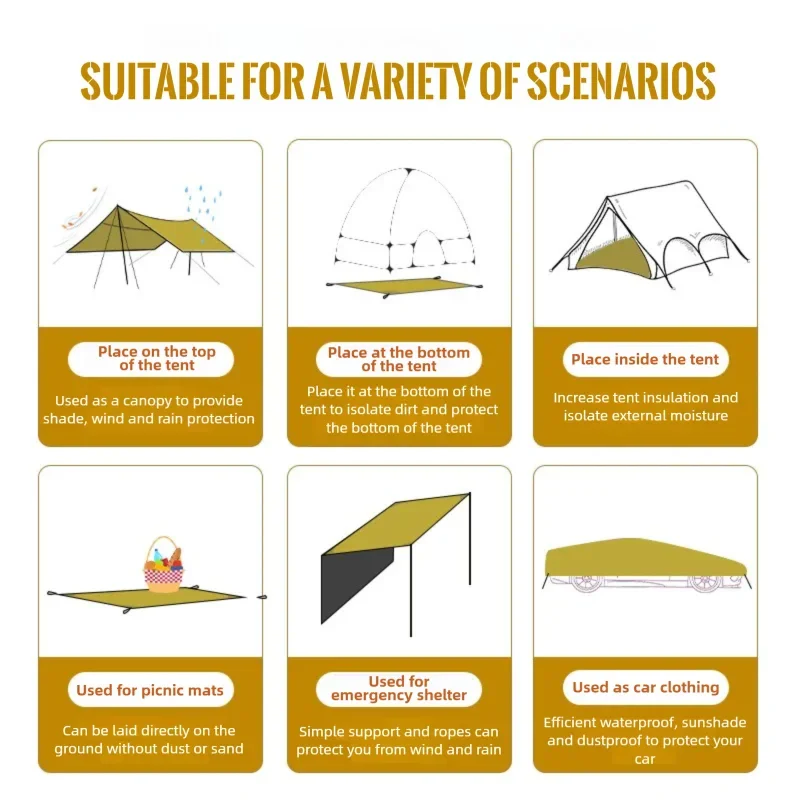 Waterproof Camping Mat - 210D Oxford Fabric