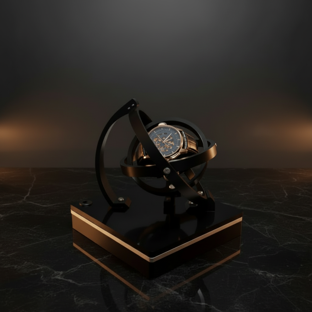 Elegant Automatic Watch Winder with Whisper-Quiet Functionality