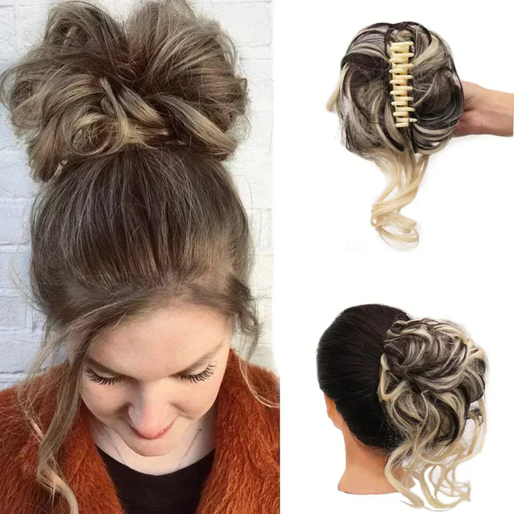 Hair Clip with Volume Mechanism for Women's Updo - Synthetic