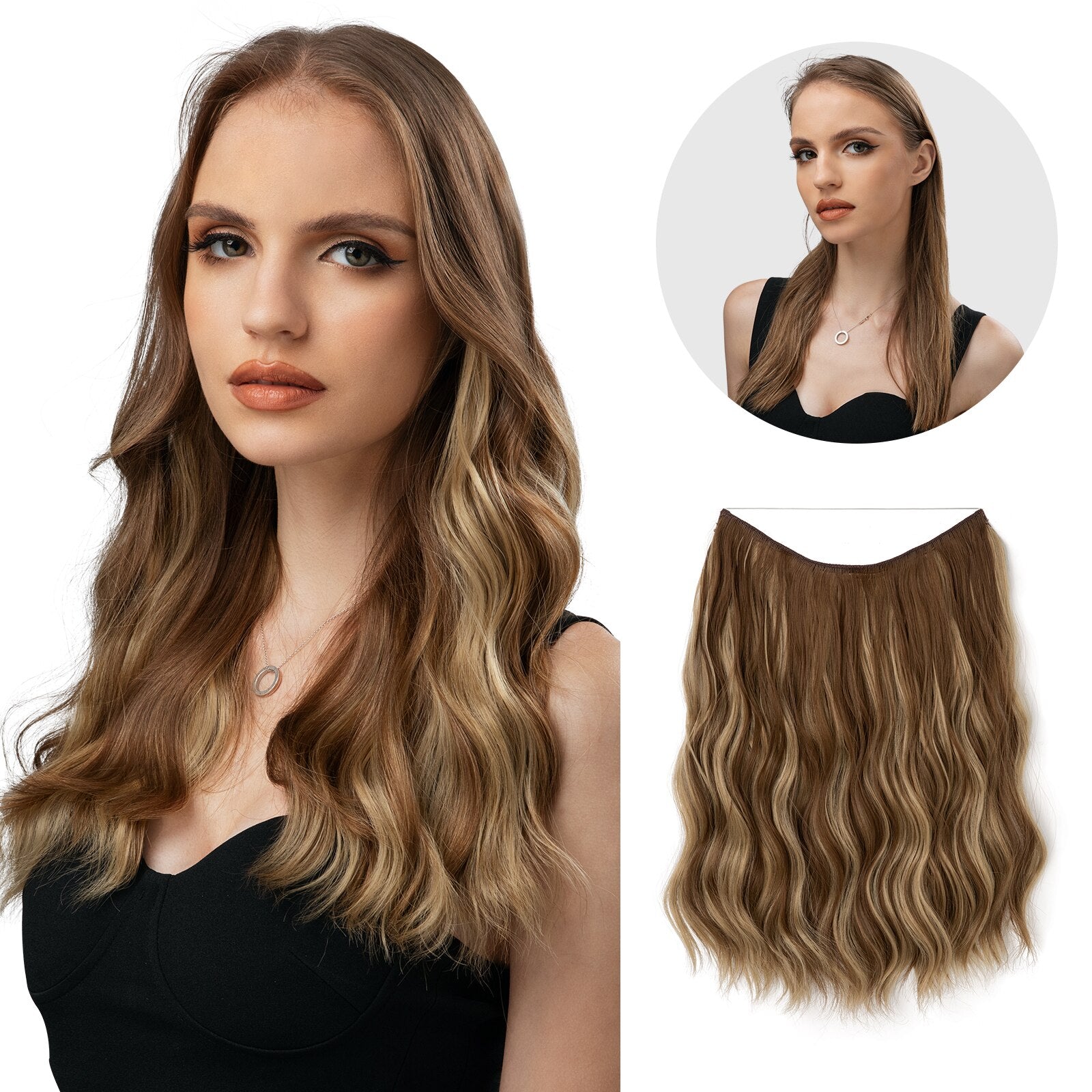 Hair Wig | Instant Volume Boost | Invisible Halo Extensions