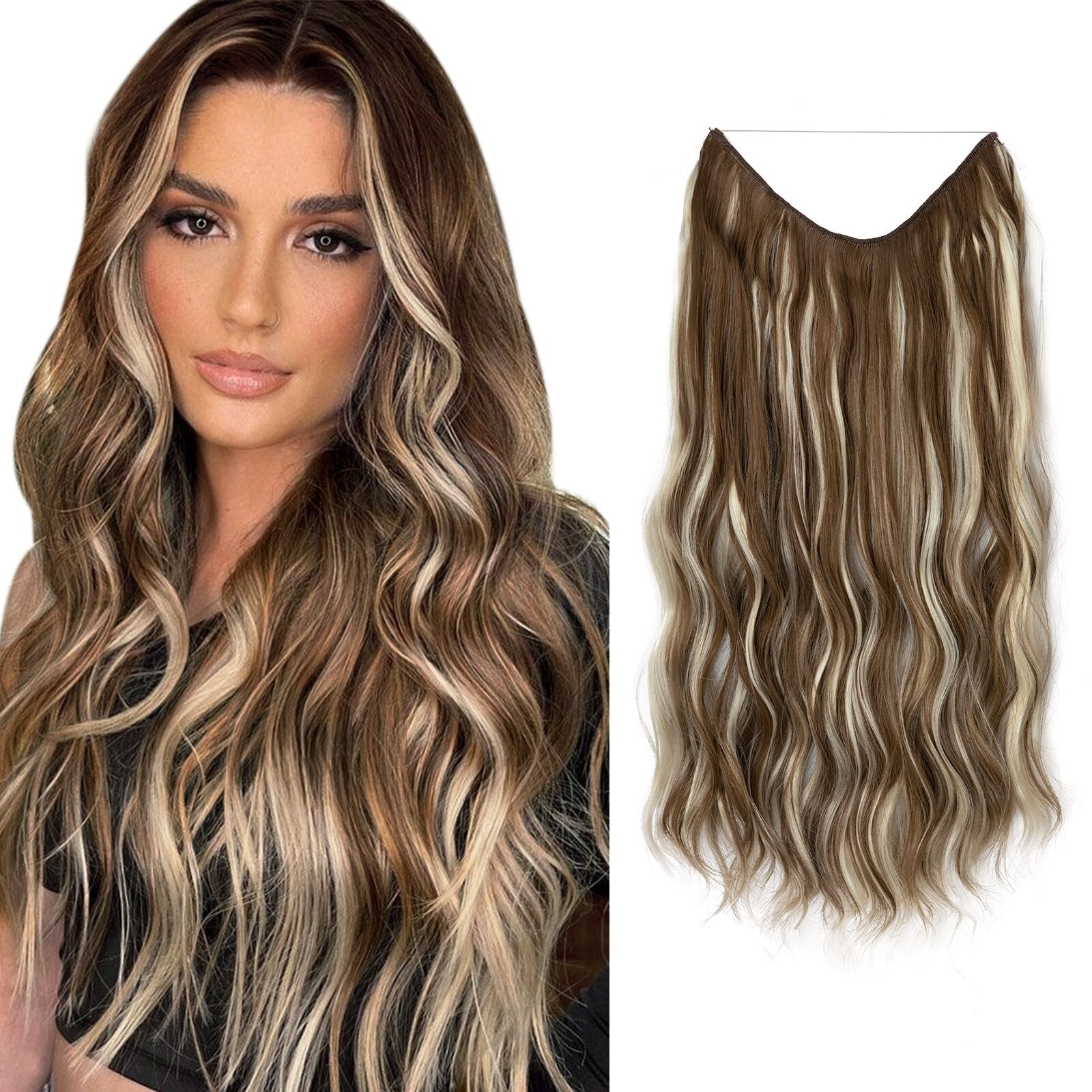 Hair Wig | Instant Volume Boost | Invisible Halo Extensions