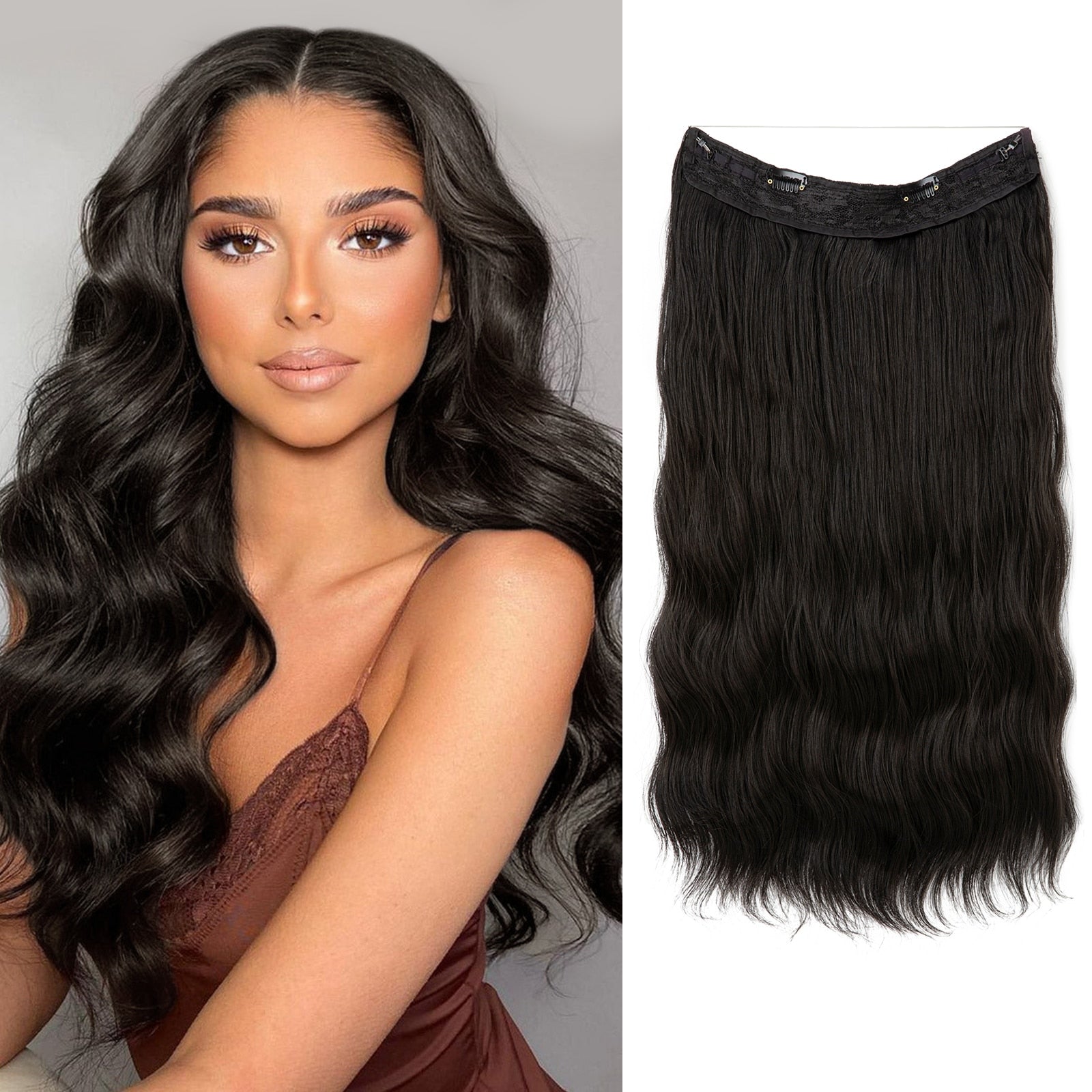 Hair Wig | Instant Volume Boost | Invisible Halo Extensions