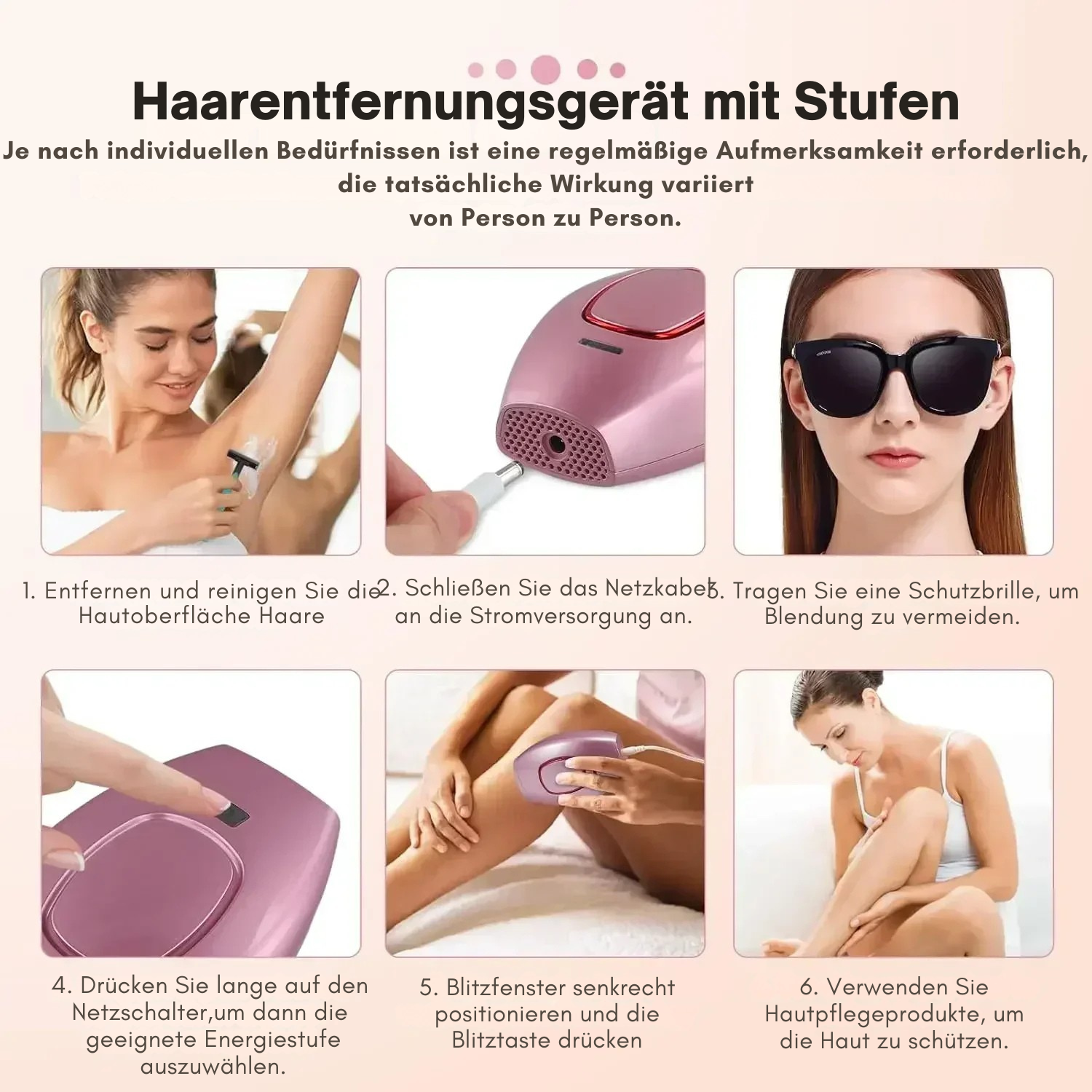 Hair Removal Device | IPL System for Home Use | Gentle Hair Reduction