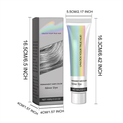 Cool Silver Gray Hair Color & Ash Gray Shade