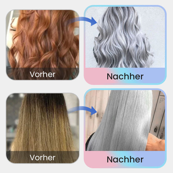 Cool Silver Gray Hair Color & Ash Gray Shade