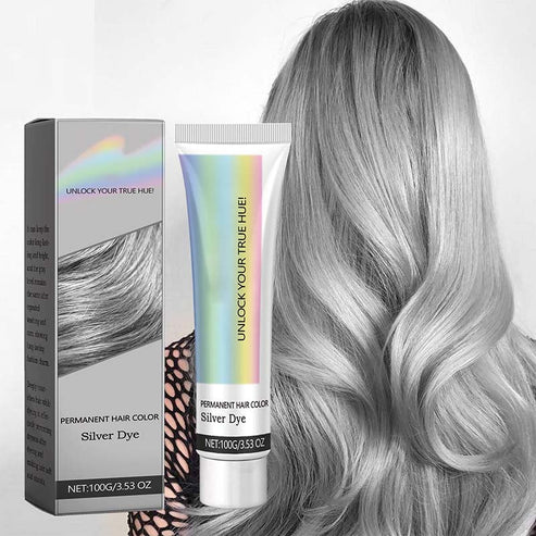 Cool Silver Gray Hair Color & Ash Gray Shade
