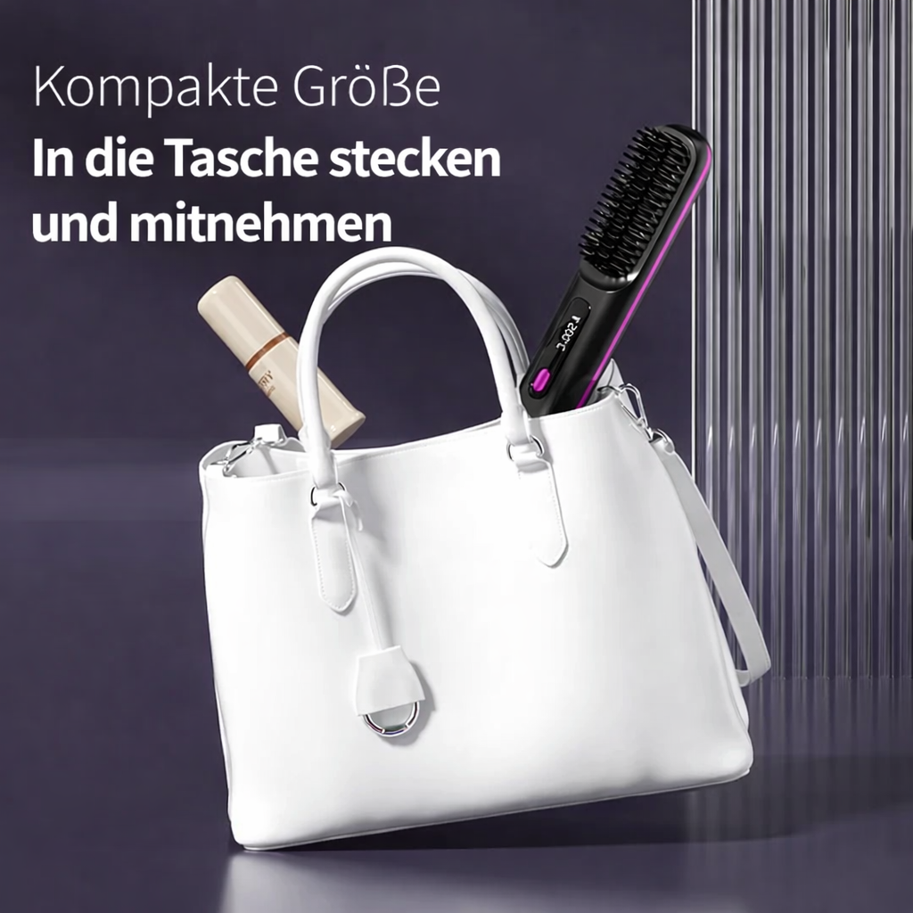 Ceramic Ionic Hair Straightener | USB Rechargeable with LCD Control