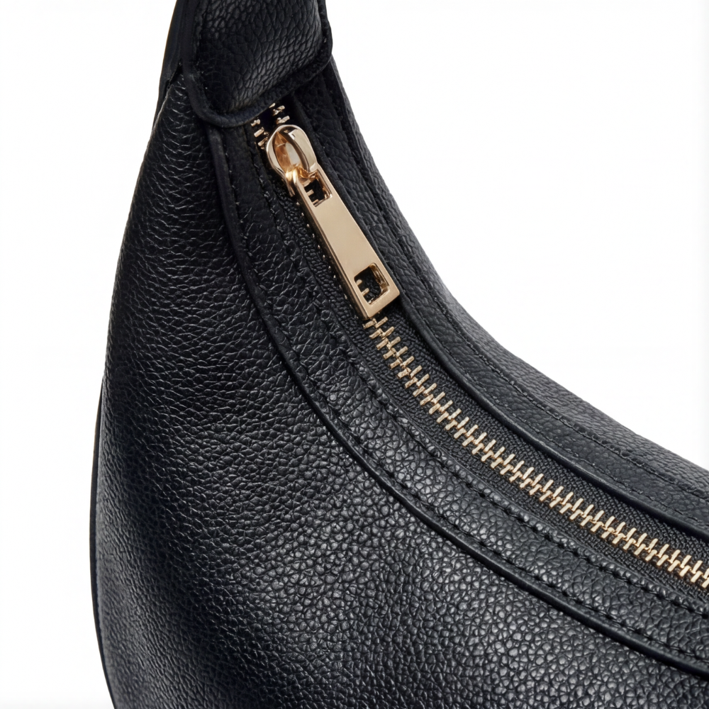 Half-Moon Shoulder Bag | Three Carry Styles | Soft Faux Leather