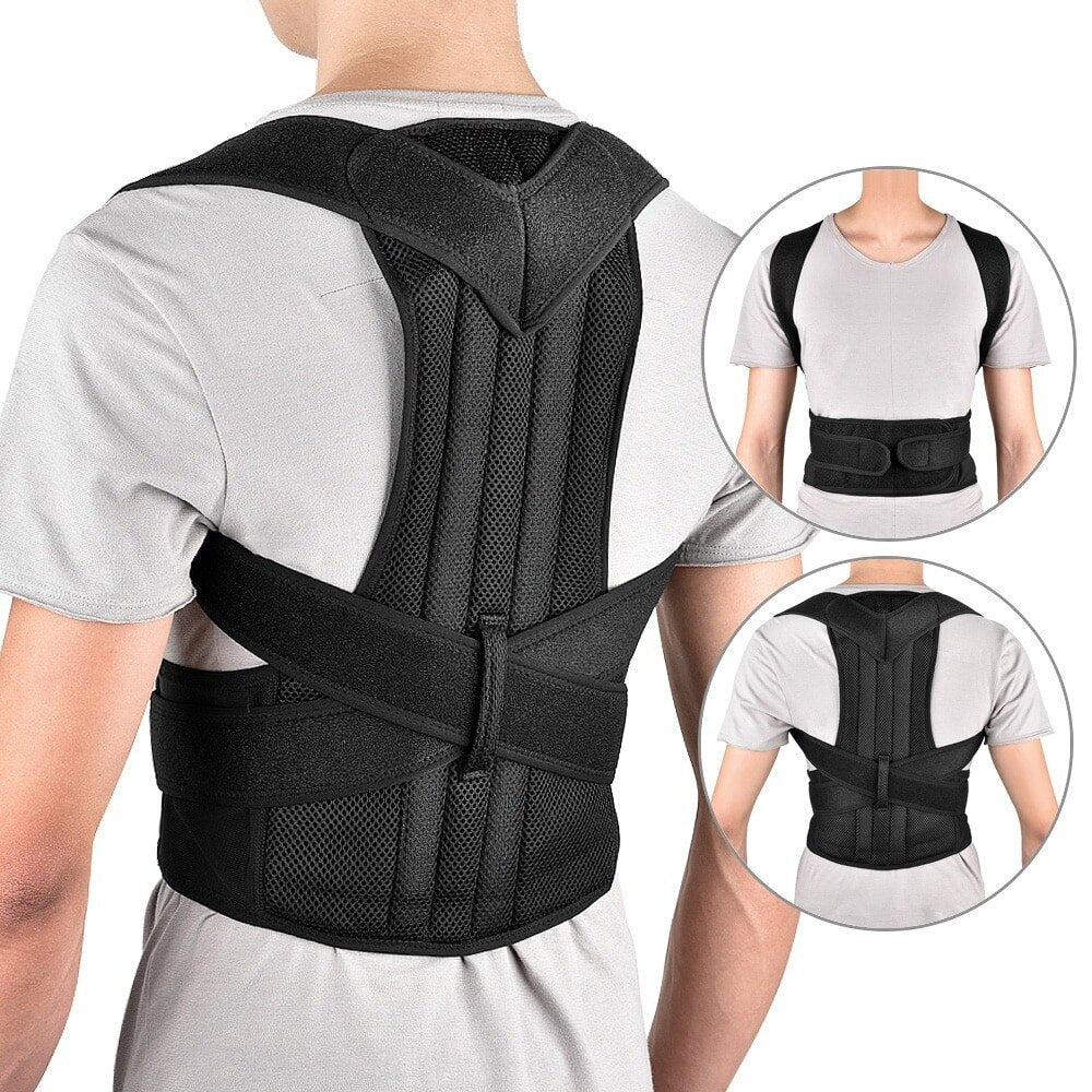 Adjustable Posture Trainer for Back | Breathable Shoulder Corrector | Spine Alignment