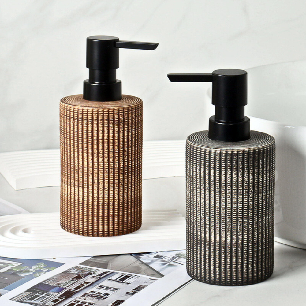 Elegant Ceramic Soap Dispenser Duo for Kitchen & Bath