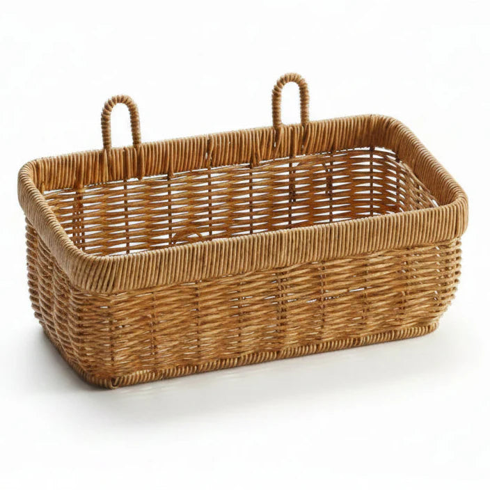 Handcrafted Woven Wall Basket for Decorative Storage