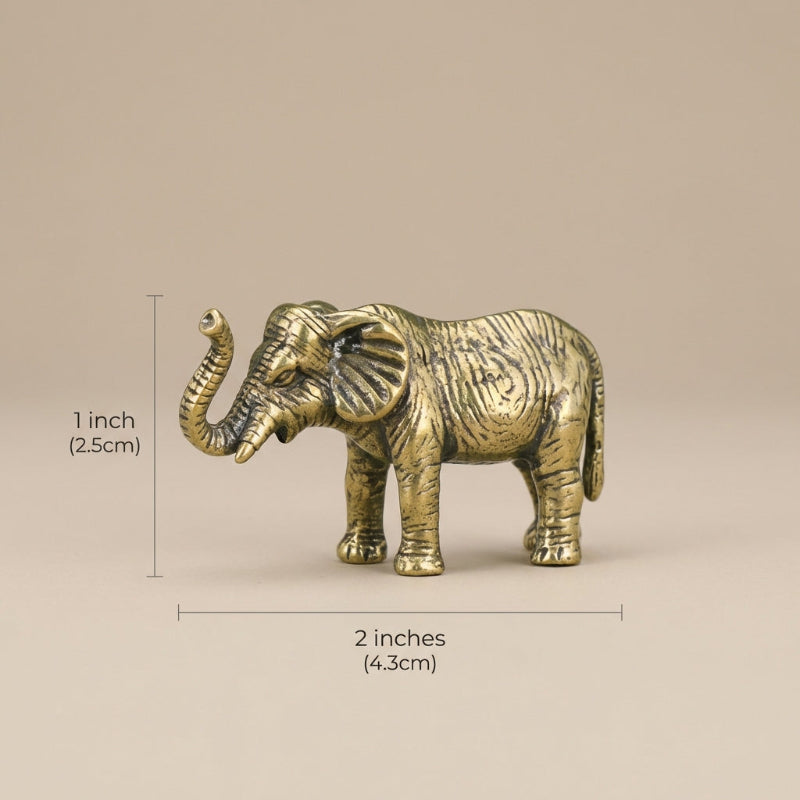Majestic Brass Elephant Figurine for Elegant Home Styling