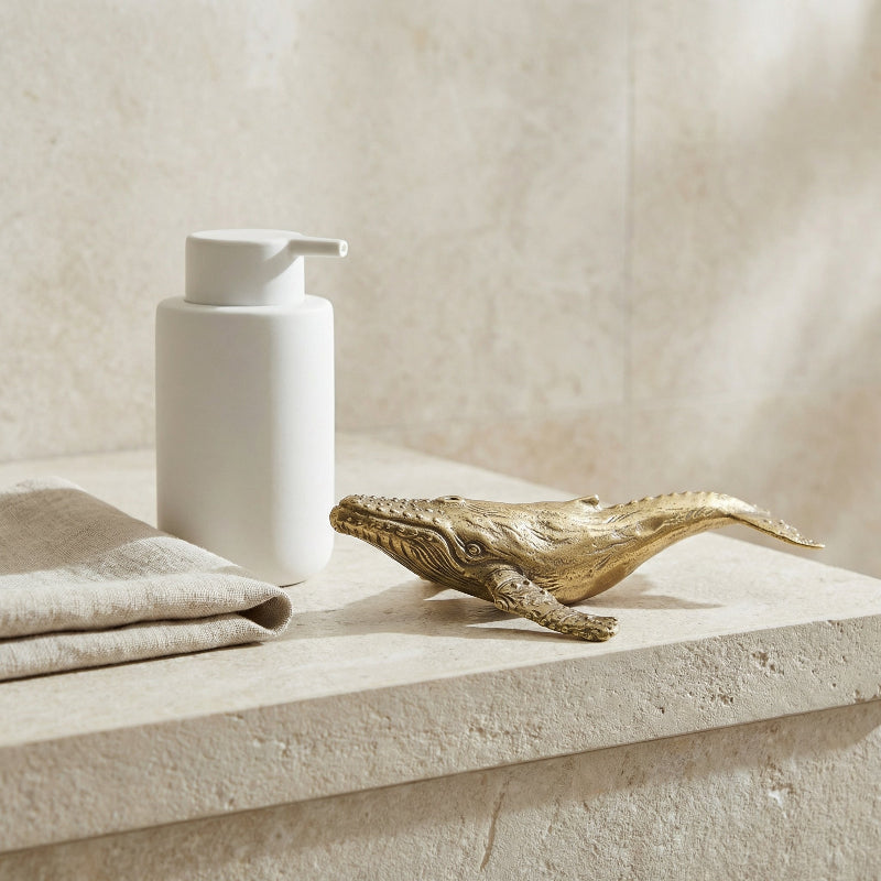 Coastal Charm - Elegant Handcrafted Brass Whale Décor