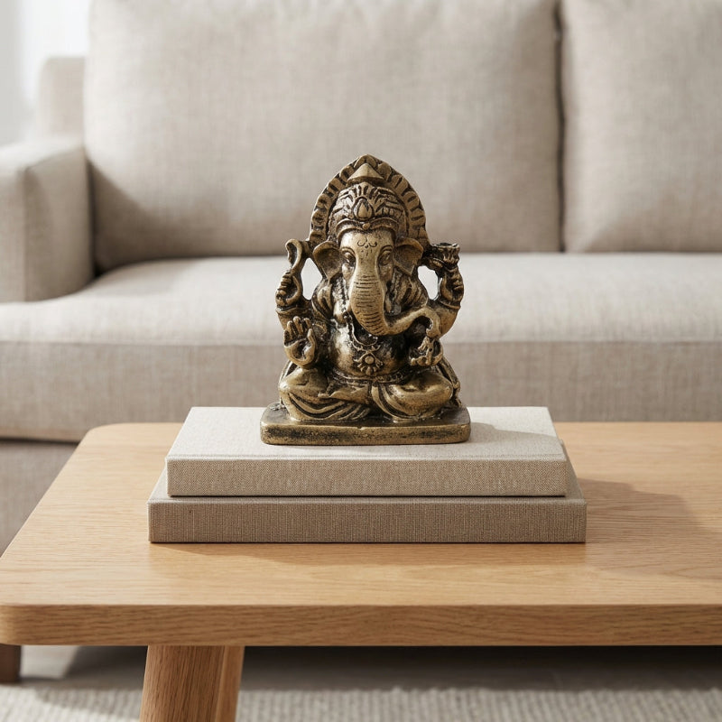 Elegant Resin Elephant Statue for Good Fortune and Abundance