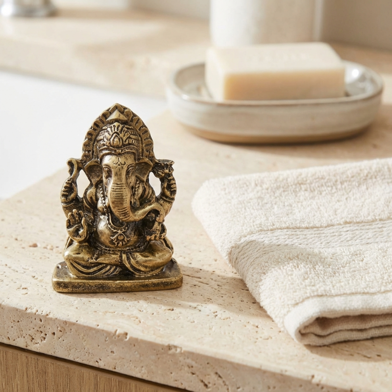 Elegant Resin Elephant Statue for Good Fortune and Abundance