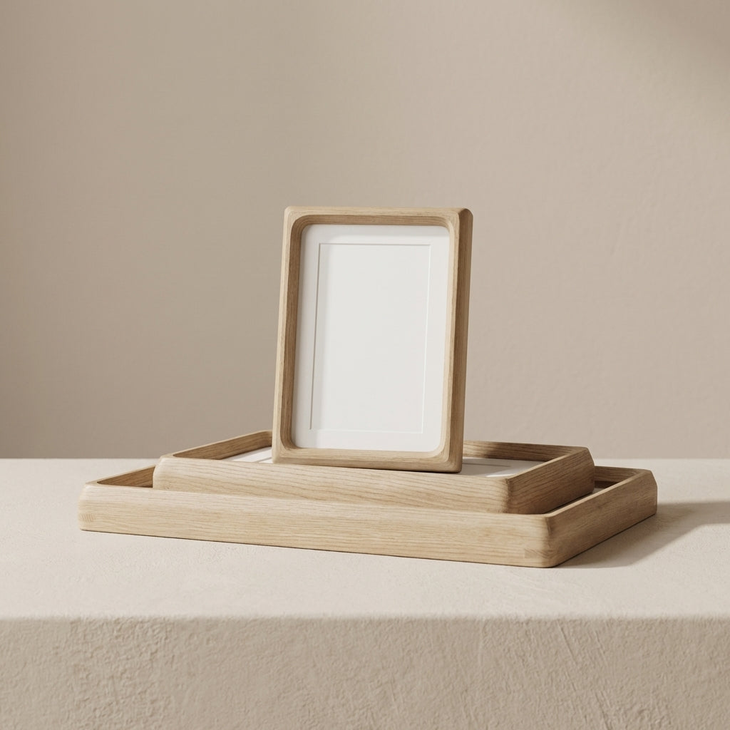 Elegant Wooden Photo Frame with Timeless Joinery