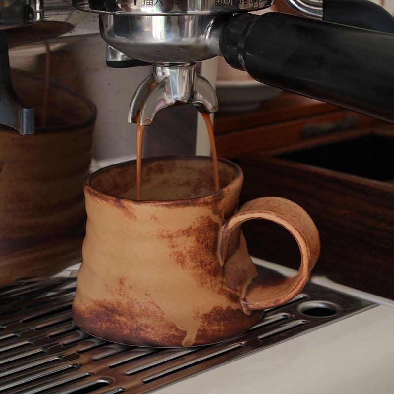 Artisan Crafted 4-Inch Earthy Coffee and Tea Mug