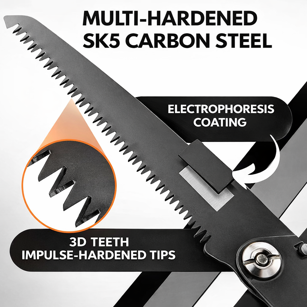Folding Handsaw for Outdoor Use | Precise Wood Cutting