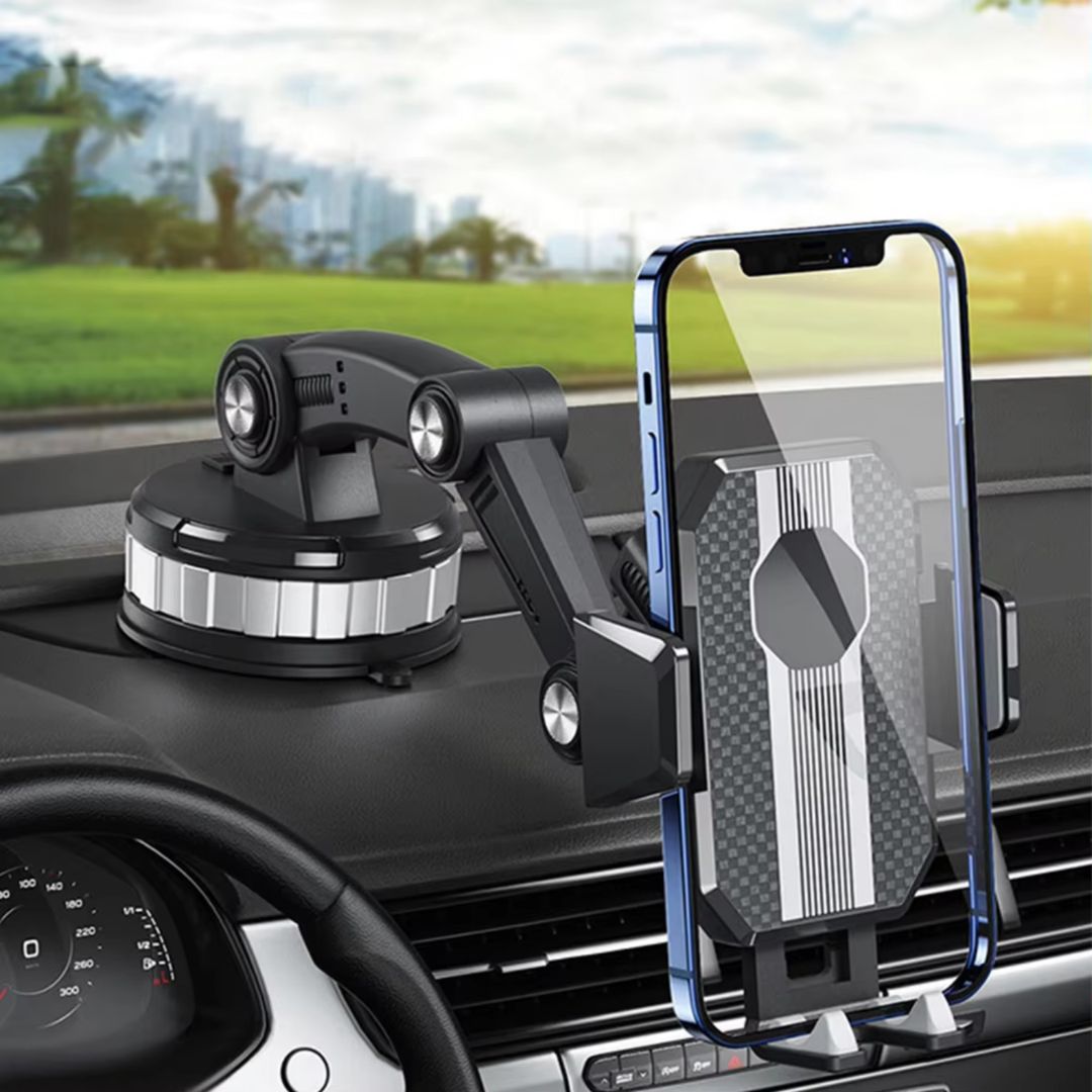 Phone Mount with Suction Cup & 360° Rotation