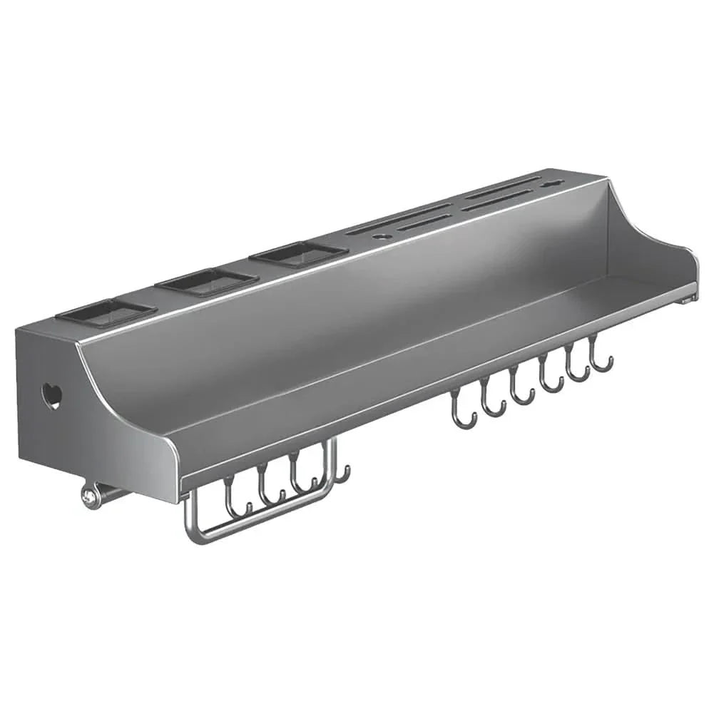 Metal Kitchen Organizer with Functional Hanging Hooks