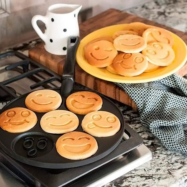 Smiley Pancakes Maker for a Cheerful Morning Start