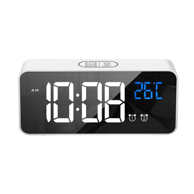 SyncWave Smart Alarm Clock with Music & Climate Display