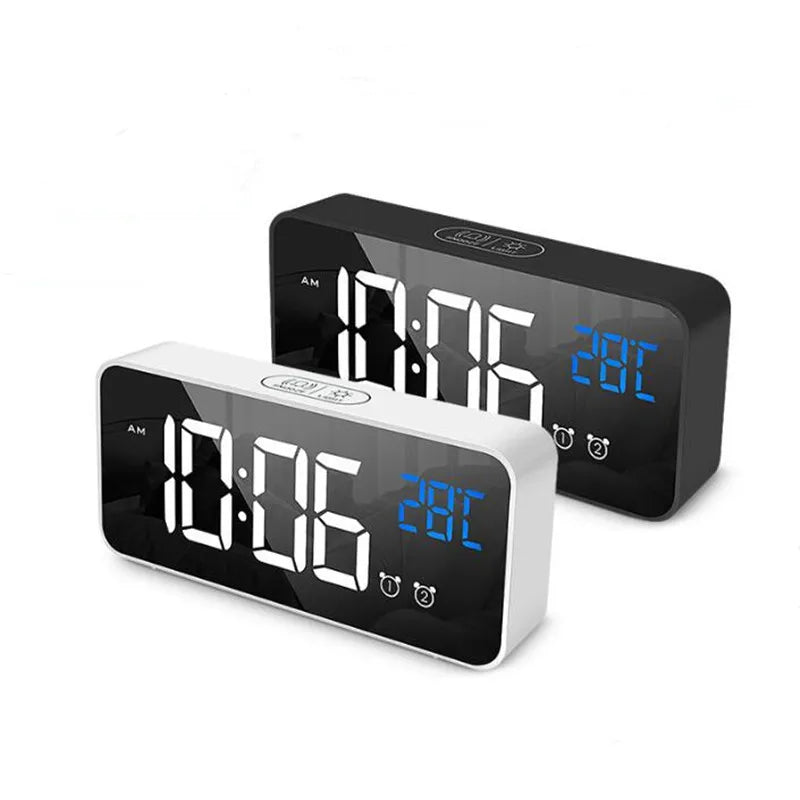 SyncWave Smart Alarm Clock with Music & Climate Display