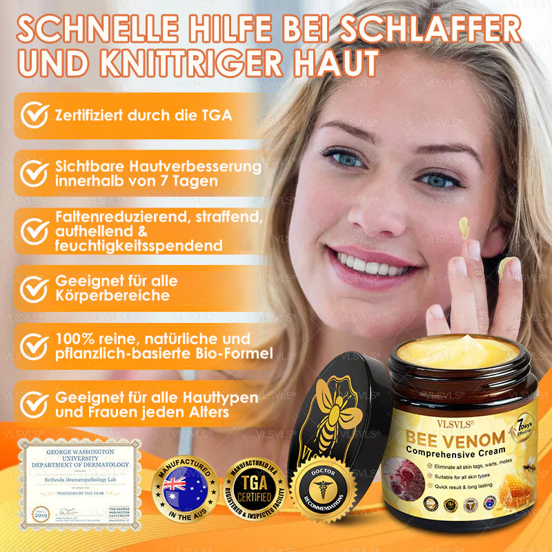 Anti-Aging Cream for Skin Healing and Renewal with Bee Peptide Formula
