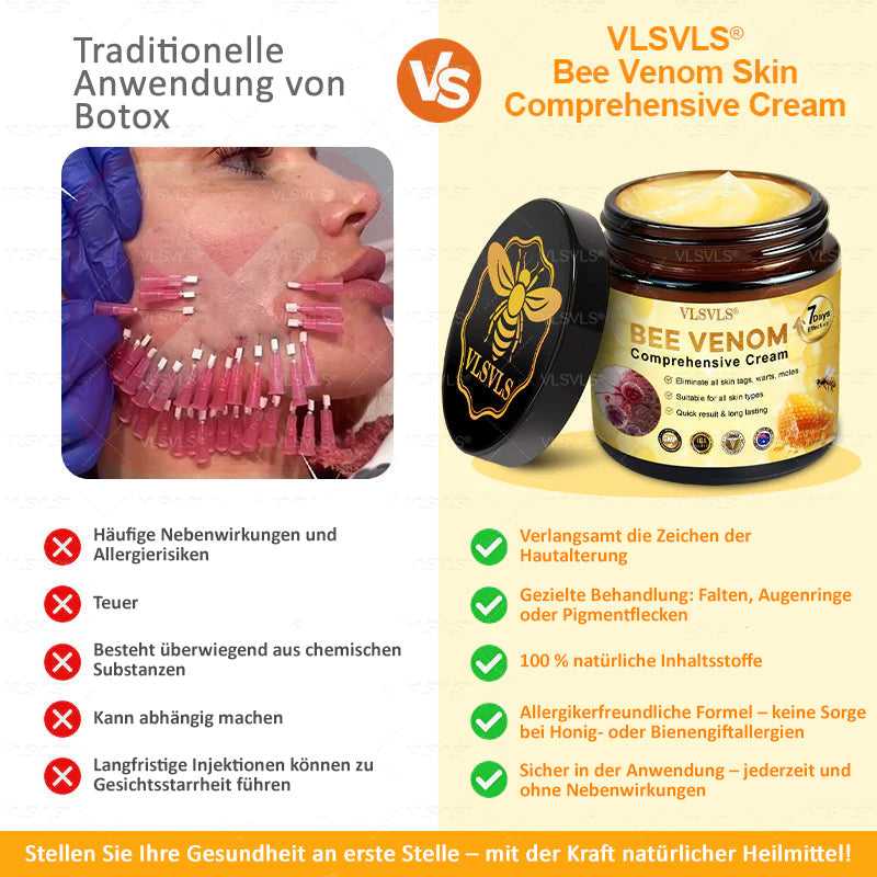 Anti-Aging Cream for Skin Healing and Renewal with Bee Peptide Formula