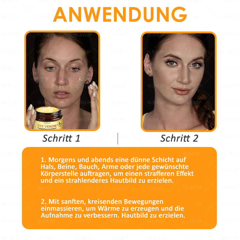 Anti-Aging Cream for Skin Healing and Renewal with Bee Peptide Formula