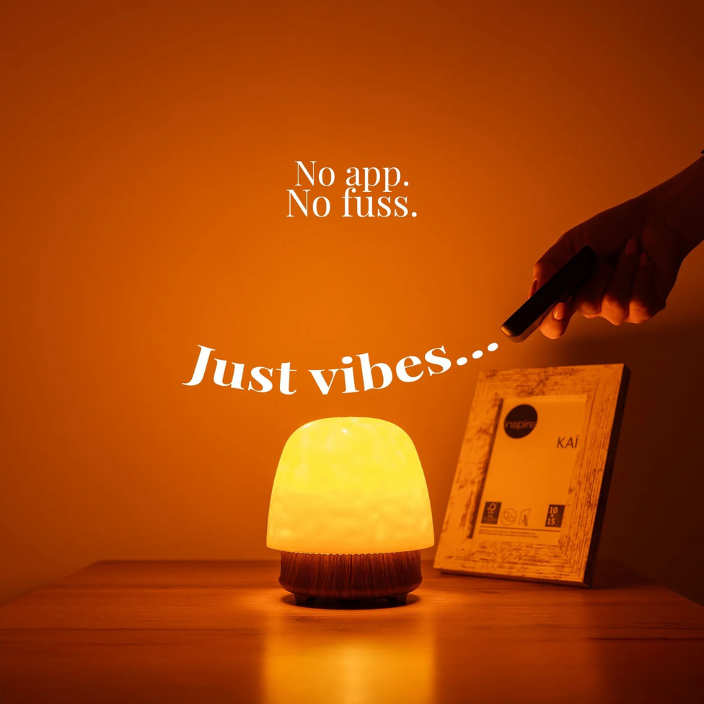 Smart Ambient Light and Sound Lamp for Sleep Comfort