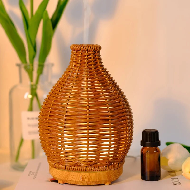 Compact USB Rechargeable Aromatherapy Diffuser with Soft Glow