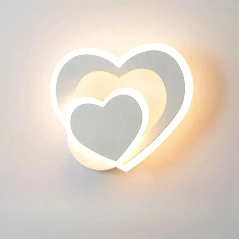 Charming Heart-Shaped Wall Light for Cozy Spaces