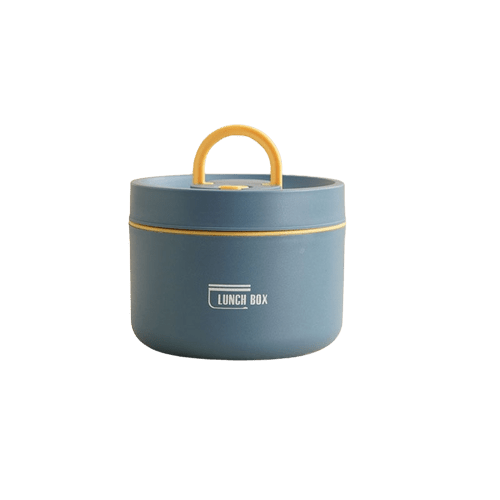 Insulated Lunch Container with Double-Wall Construction for Hot Food