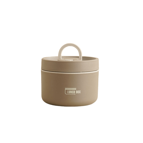 Insulated Lunch Container with Double-Wall Construction for Hot Food