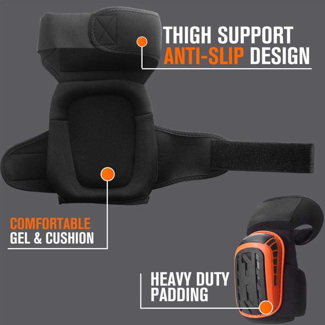 Durable Comfort Knee Guards with Adjustable Secure Fit