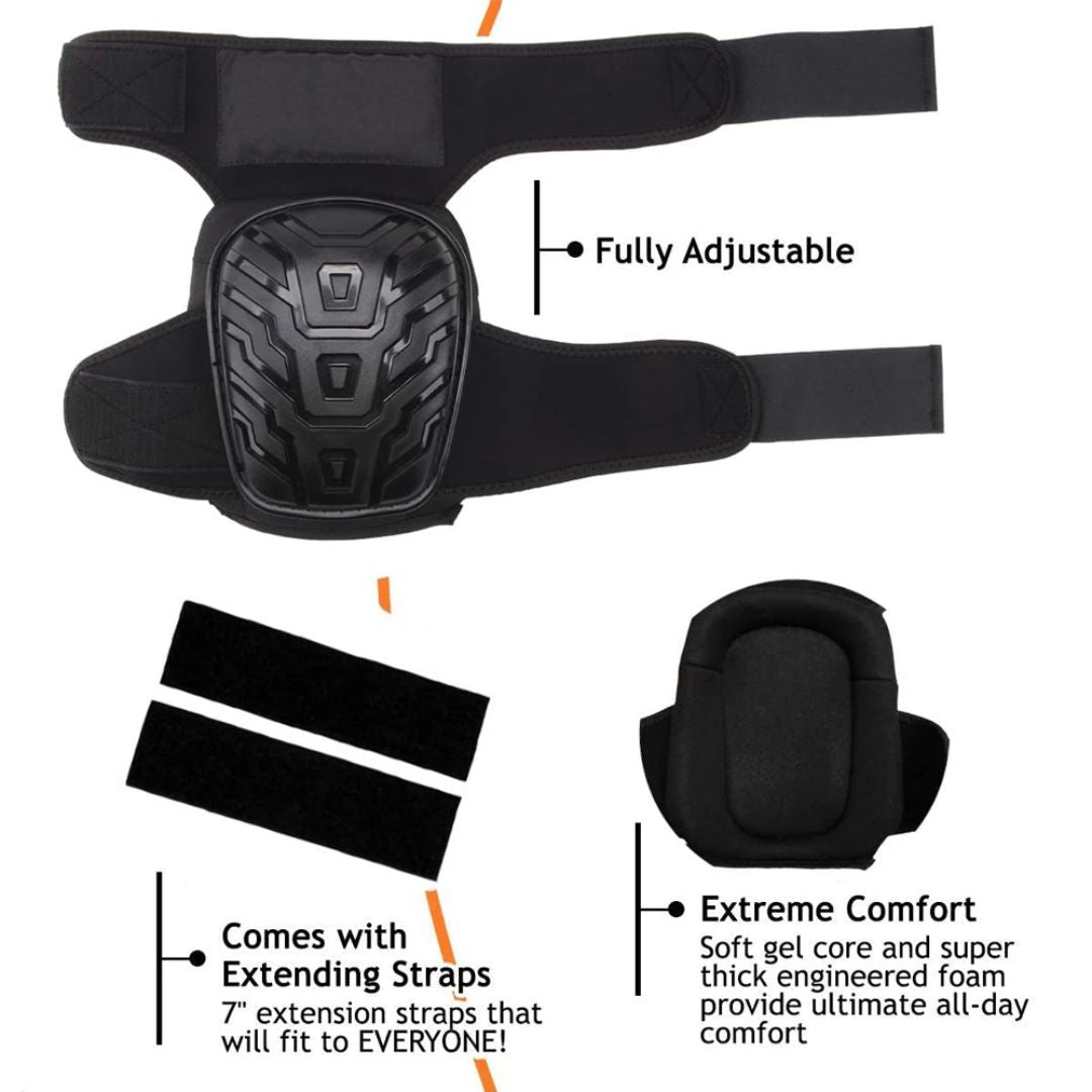 Durable Comfort Knee Guards with Adjustable Secure Fit