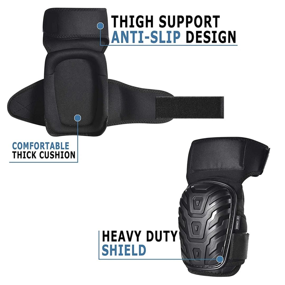 Durable Comfort Knee Guards with Adjustable Secure Fit
