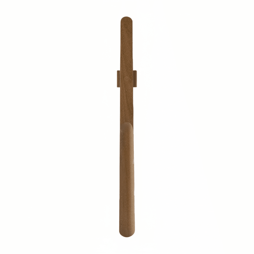 Extra-Long Wooden Shoe Horn with Ergonomic Grip for Easy Wearing