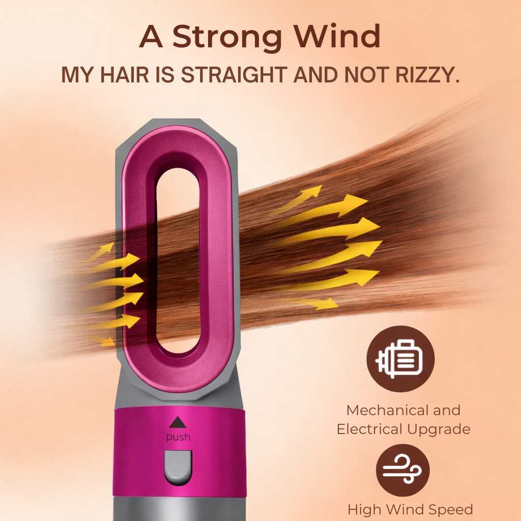 Hot Air Brush | Multi-Styling Attachments | Ionic Anti-Frizz Technology