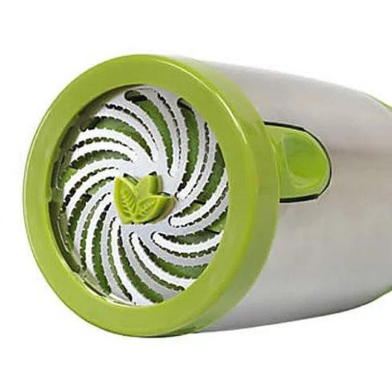 Compact Manual Herb Cutter with Durable Steel Blades