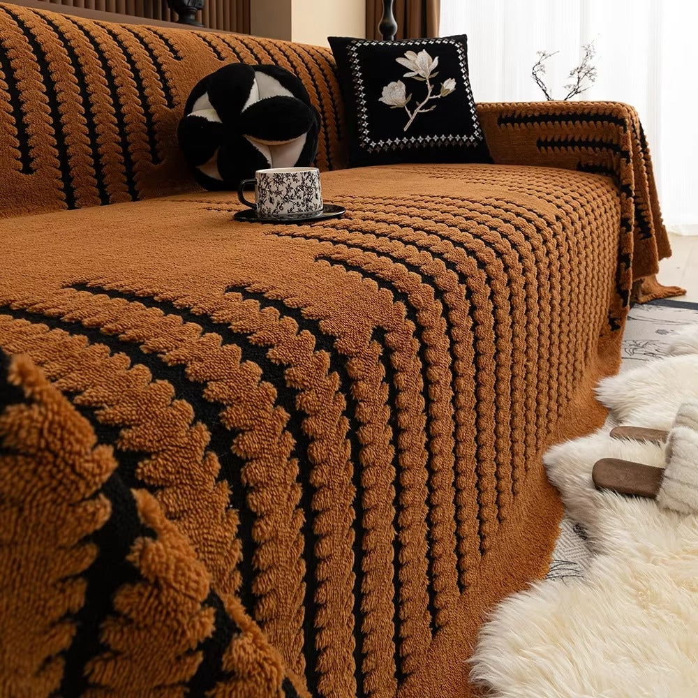 CozyWrap - Textured Non-Slip Sofa Protector Cover