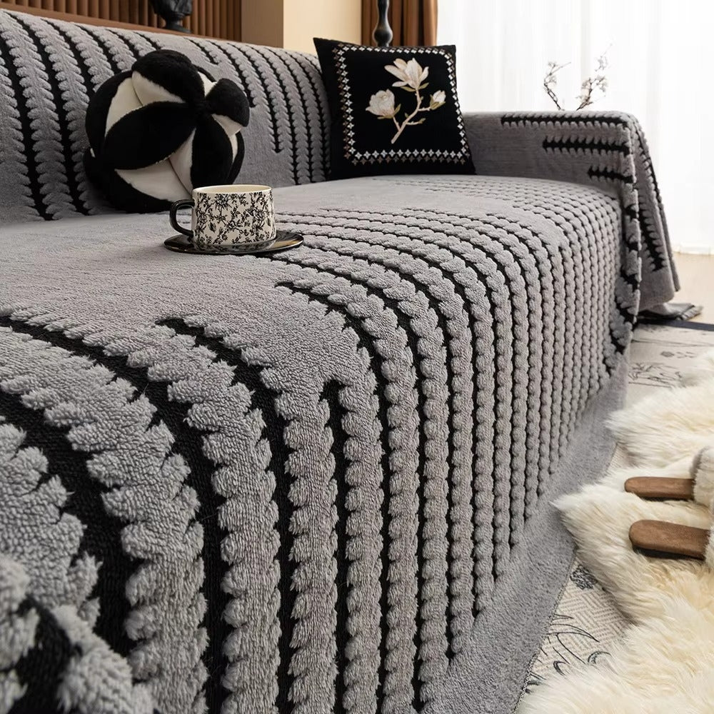 CozyWrap - Textured Non-Slip Sofa Protector Cover
