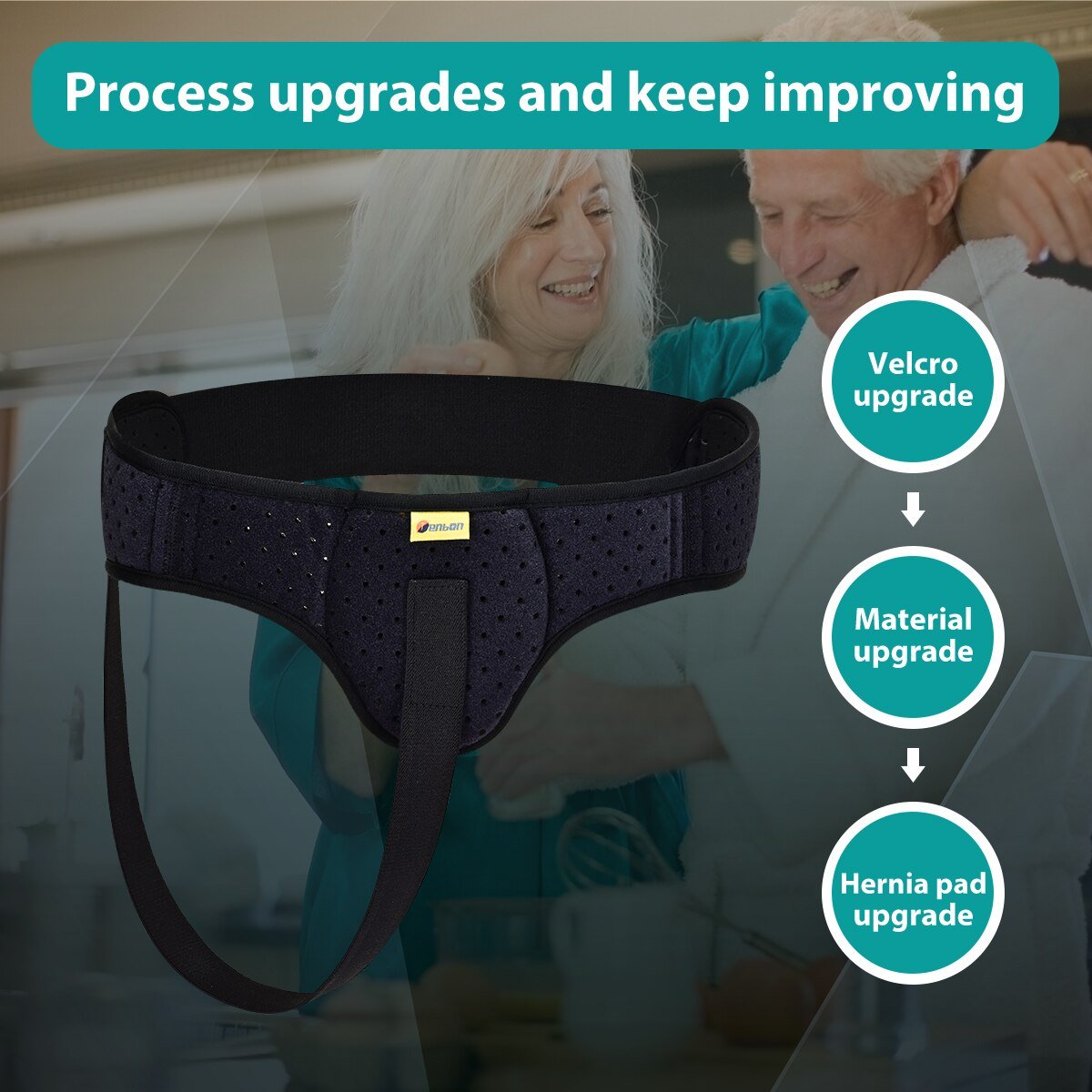 Adjustable Hernia Relief Support Strap with Comfort Pad